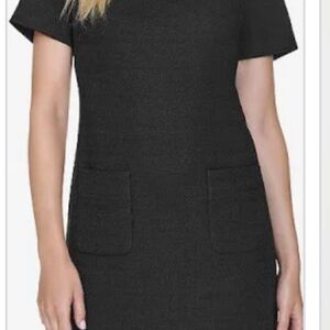 Andrew Marc Black Short Sleeve Dress